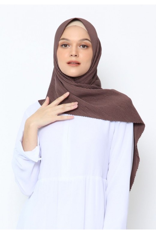 Suria Segitiga Instan Pleats Rosewood